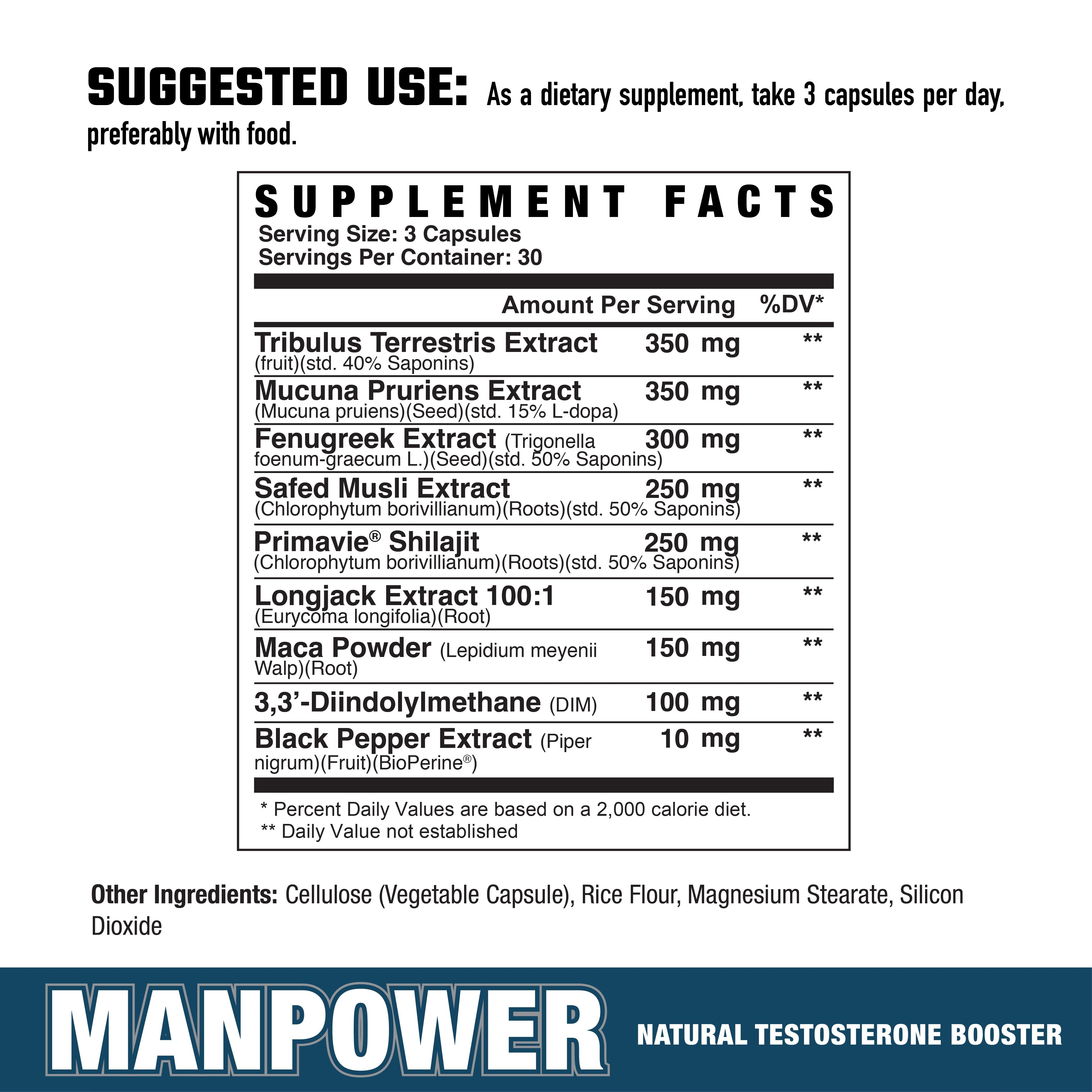 MANPOWER // NATURAL TESTOSTERONE BOOSTER