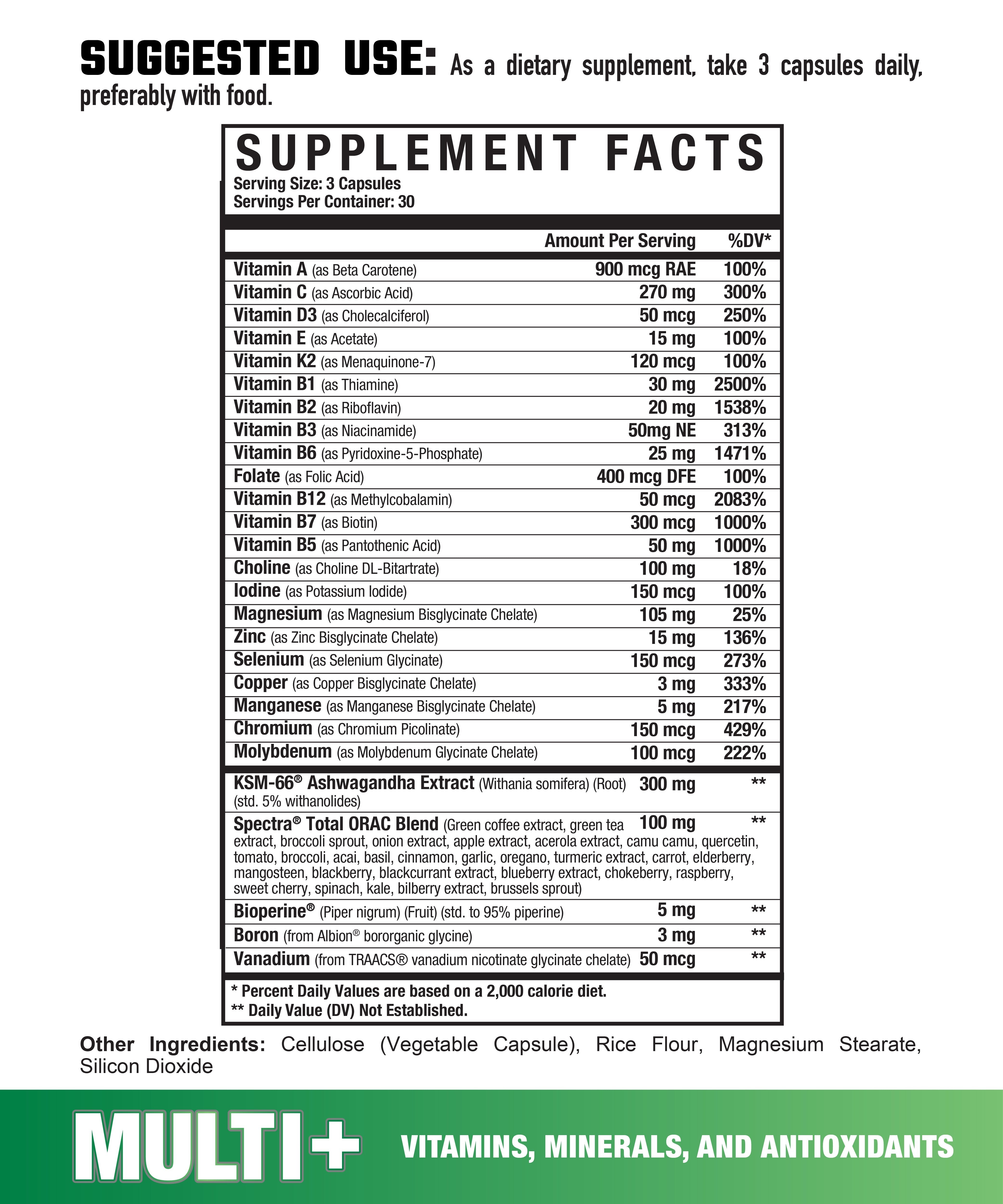 MULTI+ // PREMIUM MULTIVITAMIN