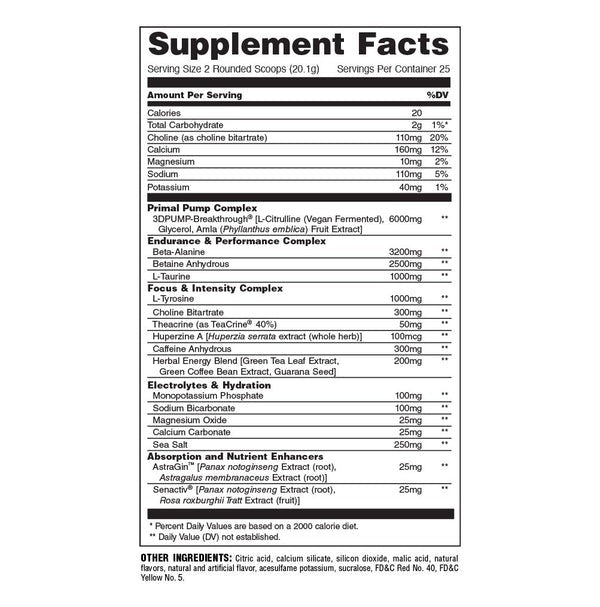 Animal Primal Preworkout