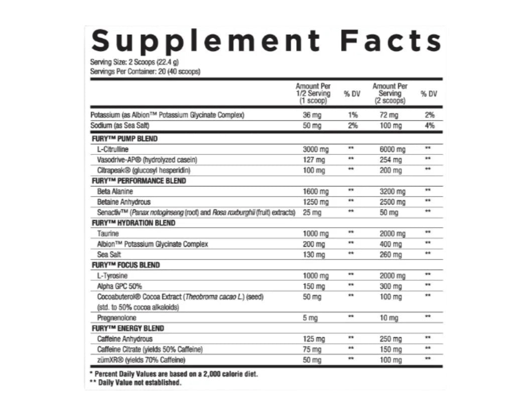 FURY v2 - Pre-Workout
