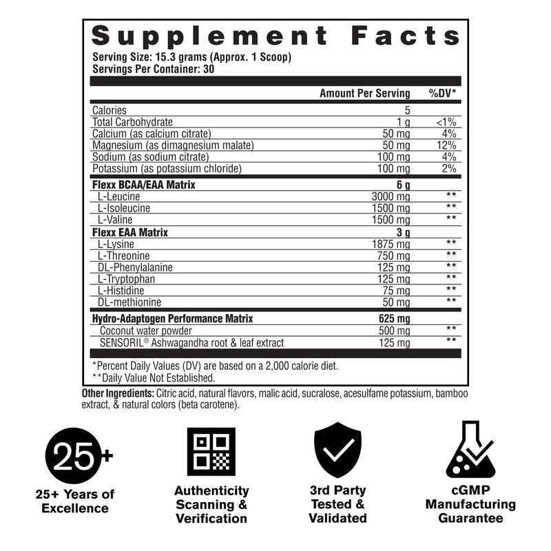 FLEXX EAAs + Hydration – Enhanced Formula