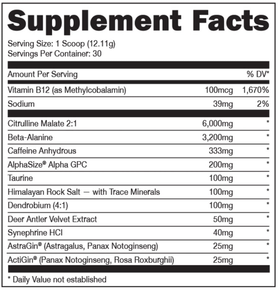 Woke AF - High Stimulant Pre-Workout