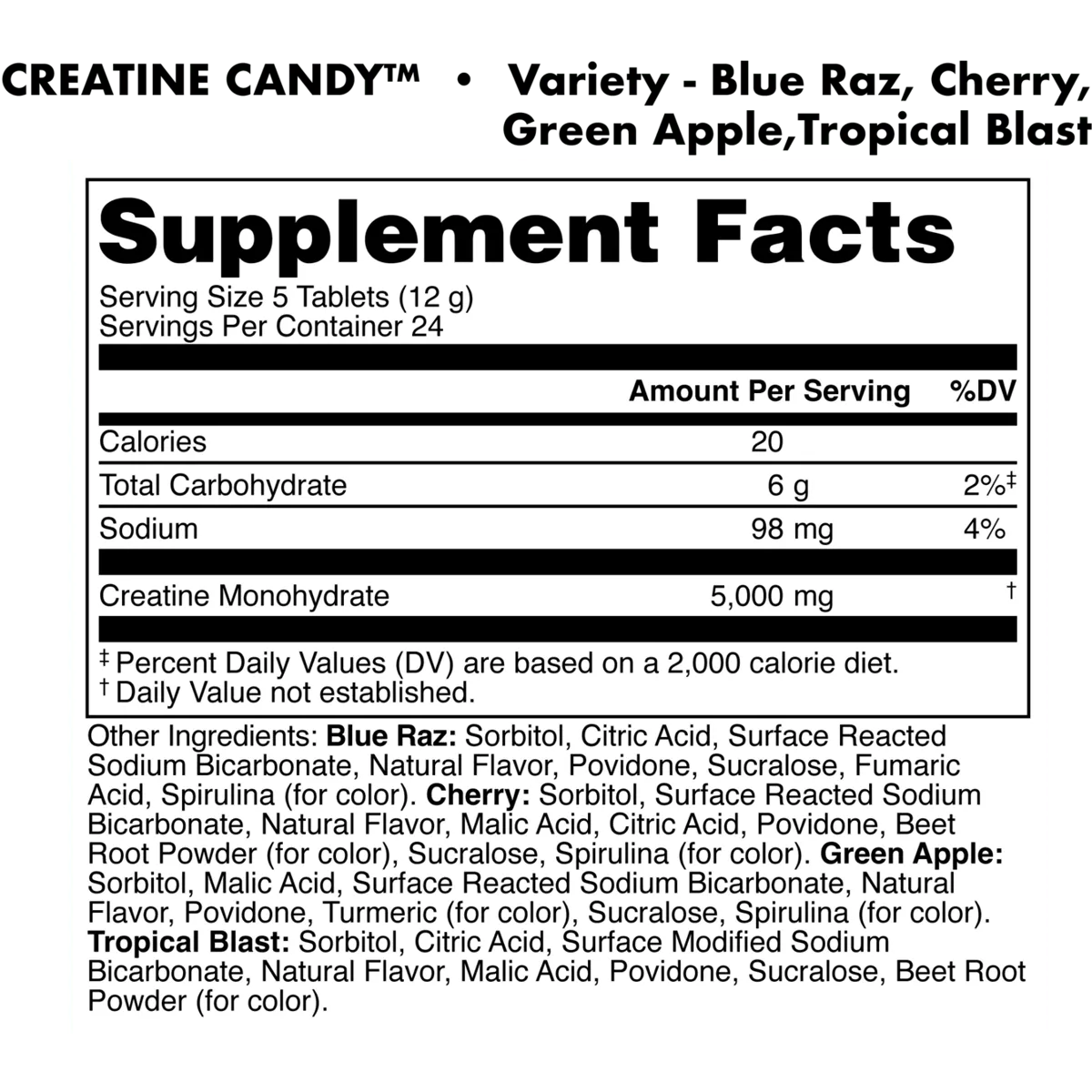 Bucked Up Creatine Candy